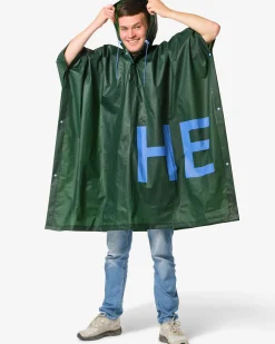 limited edition regenponcho voor volwassenen groen