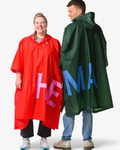 limited edition regenponcho voor volwassenen groen