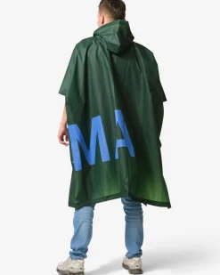 limited edition regenponcho voor volwassenen groen