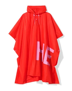 limited edition regenponcho voor volwassenen rood