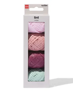 lint 15m raffia floraal - 4 stuks