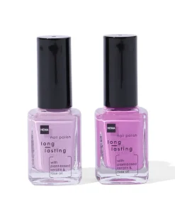 long lasting nagellak set paars 2-delig