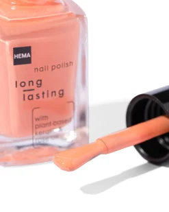 long lasting nagellak set oranje glitter 2-delig