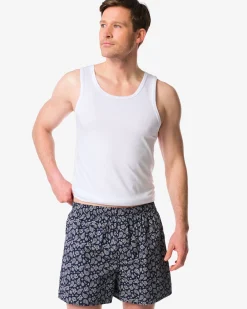 losse herenboxer paisley middenblauw