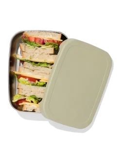 lunchbox 14.3x18.9x5.8cm rvs groen