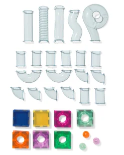 magnetische bouwtegels met knikkerbaan 52-delig