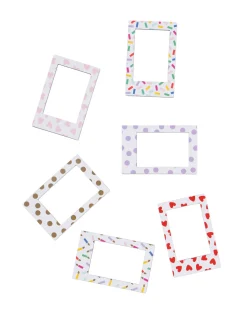magnetische fotoframes confetti - 6 stuks