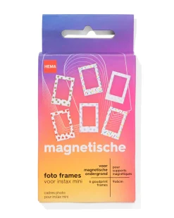 magnetische fotoframes confetti - 6 stuks