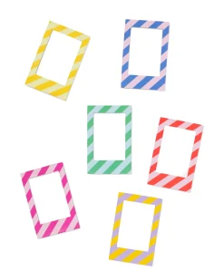 magnetische fotoframes streep - 6 stuks