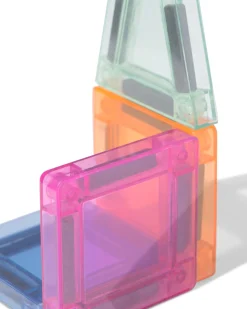 magnetische mini bouwtegels in blik - 24 stuks