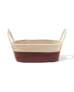 mand 34x13cm touw beige