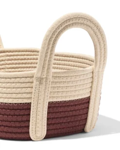 mand 34x13cm touw beige