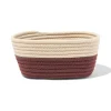 mand 23x11cm touw beige-bruin