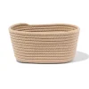 mand 23x11cm touw beige-bruin