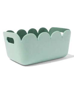 mand 33x14cm vilt lichtgroen