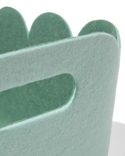 mand 33x14cm vilt lichtgroen