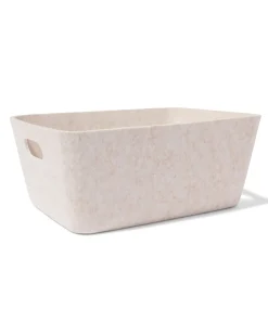 mand 27x36x17cm vilt beige