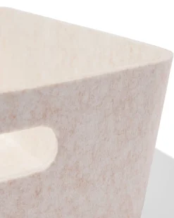 mand 27x36x17cm vilt beige