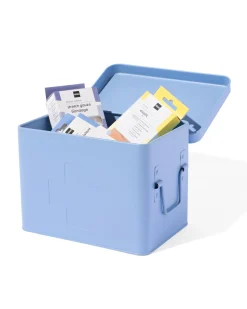 medicijnbox 14.5x23x16 frisblauw