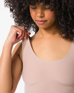 medium corrigerend dameshemd second skin beige