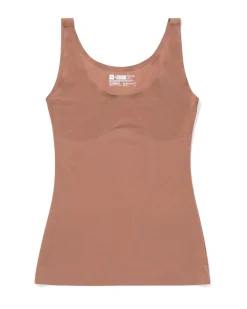 medium corrigerend dameshemd second skin middenbruin