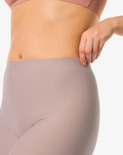 medium corrigerende biker hoge taille beige
