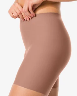 medium corrigerende biker hoge taille middenbruin