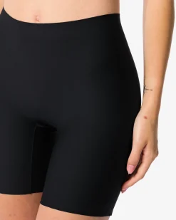 medium corrigerende biker hoge taille zwart