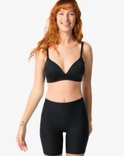 medium corrigerende biker hoge taille zwart