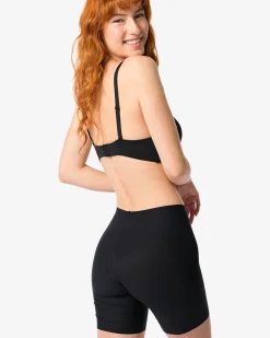 medium corrigerende biker hoge taille zwart
