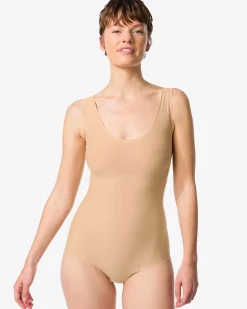medium corrigerende damesbody second skin beige
