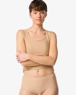 medium corrigerende slip hoge taille met kant beige