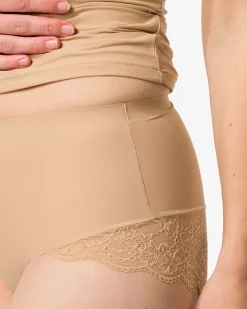 medium corrigerende slip hoge taille met kant beige