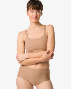 medium corrigerende slip hoge taille met kant lichtbruin