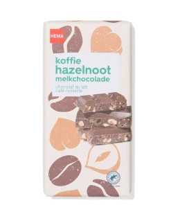melkchocolade koffie hazelnoot 180g