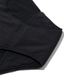 menstruatiehipster naadloos lichte absorptie zwart