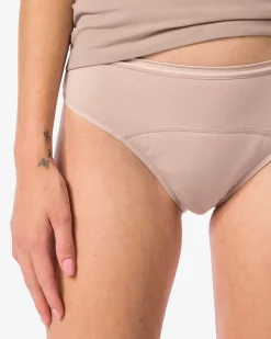menstruatieslip katoen hoge absorptie beige