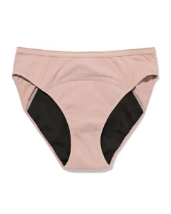 menstruatieslip katoen hoge absorptie beige