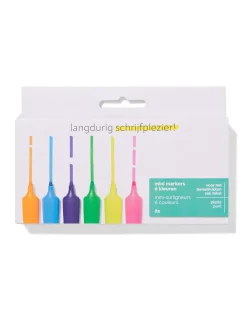 mini markers - 6 stuks