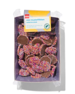 mini musketflikken melkchocolade 150gram