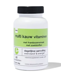 multivitamine kauwtabletten 60 stuks