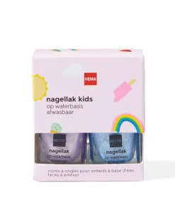 nagellak kids op waterbasis - 2 stuks