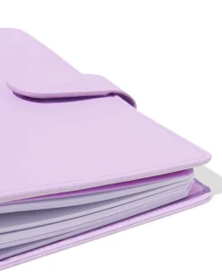 navulbaar notitieboek A5 gevuld met lijntjes lila