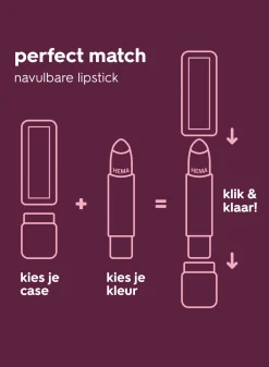 navulling moisturising lipstick 58 moody merlot - satin