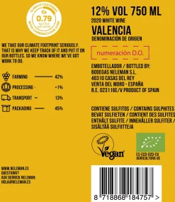 Neleman macabeo chardonnay biologisch 0.75L