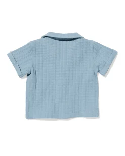 newborn blouse jersey blauw