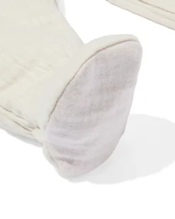 newborn boxpakje met voetjes ecru