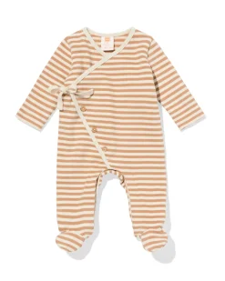 newborn boxpakje strepen bruin