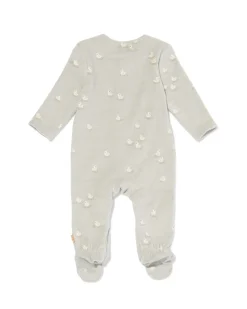newborn boxpakje velours rib eenden lichtgroen