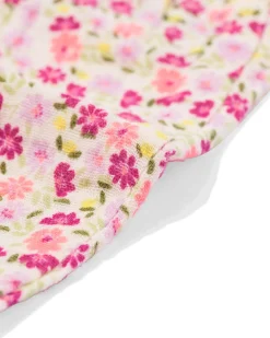 newborn broek comfort fit mousseline bloemen ecru